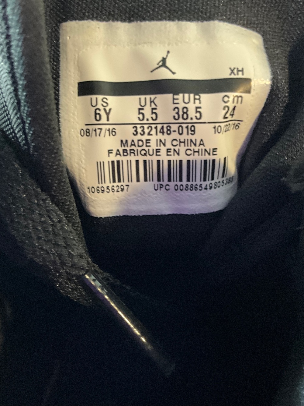 Nike Air Jordan 1 Retro High “Black Hyper Pink” Sneakers-Size 6Y - Picture 13 of 13